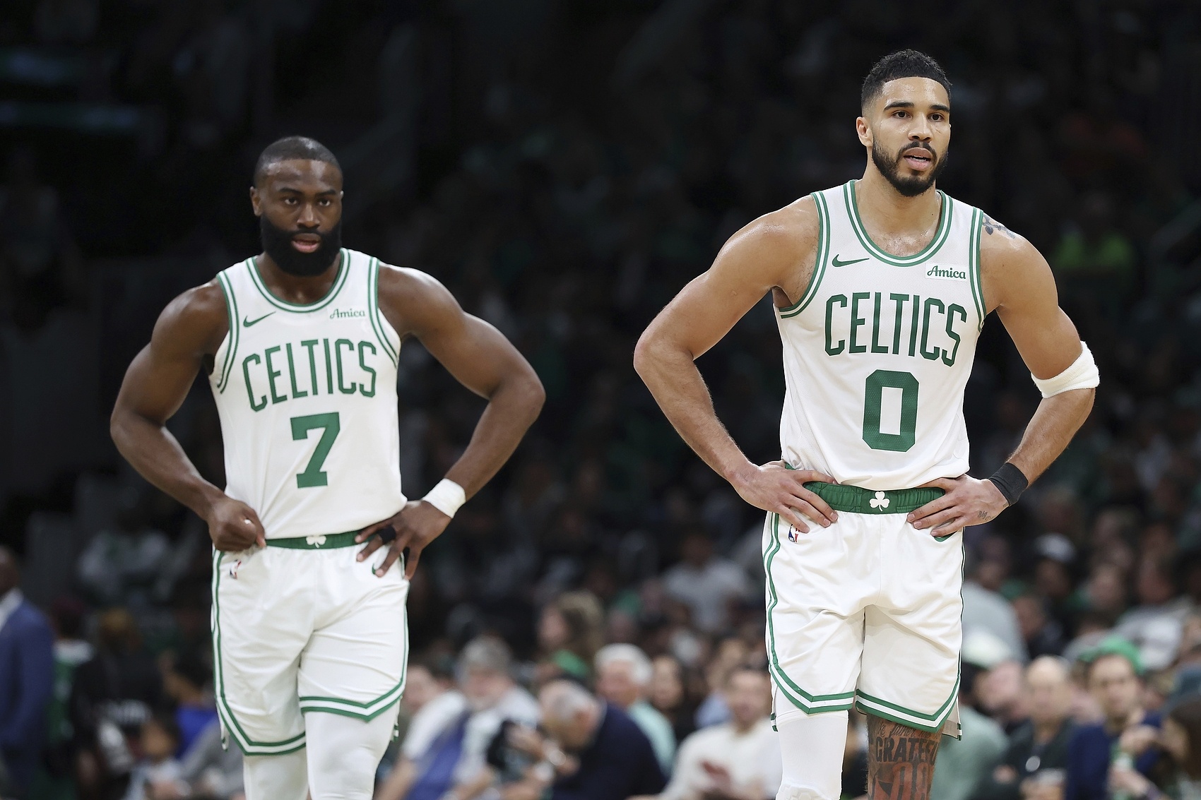 海沃德:塔图姆&布朗是联盟中最好的两名侧翼之一 绿军球迷真有福